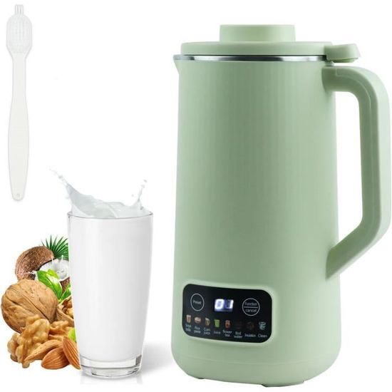Machine à Lait Végétal Automatique 9-en-1 - 1400 Ml, Auto-nettoyante, 16 Lames - Pour Lait D'amande, Avoine, Jus, Avec Minuteur 24h - 13