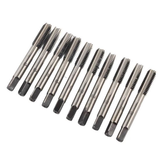 Cikonielf taraud à vis 10 pièces en acier au carbone métrique taraud à ...