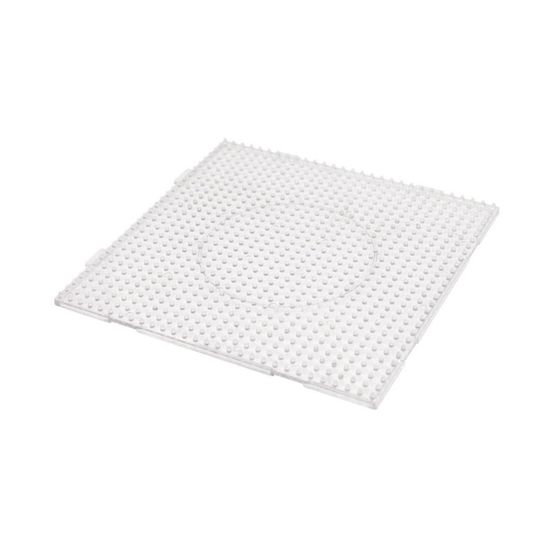 Jeu de perle á repasser,Mini perles Hama fusibles transparentes 2.6mm,4 pièces,grand carré