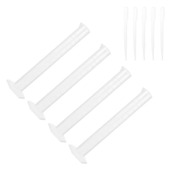 Lot De 10 Cylindres De Mesure En Verre Borosilicaté 100 Ml - Kit Éprouvettes Graduées Transparentes Grande Capacité