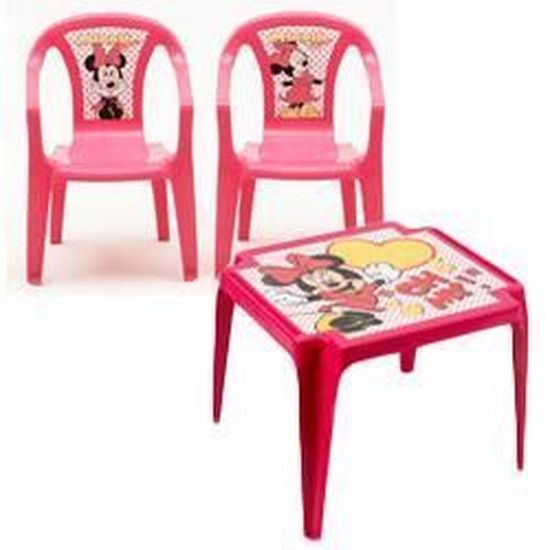 Salon Minnie Avec 1 Table Et 2 Chaises Cdiscount Puericulture Eveil Bebe