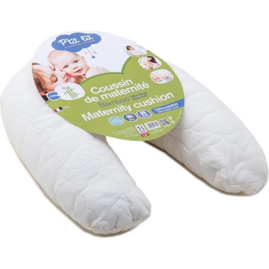 Housse Charlotte 100% Coton Pour Coussin D'Allaitement P'tit Lit - Convertible En Nid Ou Pouf - Fabrication Française