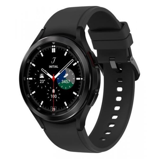 Samsung Galaxy Watch4 Classic . Taille de l'écran: 3,56 cm (1.4"), Technologie d'affichage: Super AMOLED, Résolution de l'écran: 450