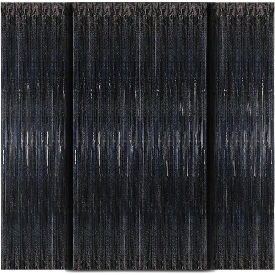 Rideaux Frange Métallique Or Et Champagne - 5 Pièces Brillantes Pour Décor De Fête, Mariage, Anniversaire | 1m X 2m