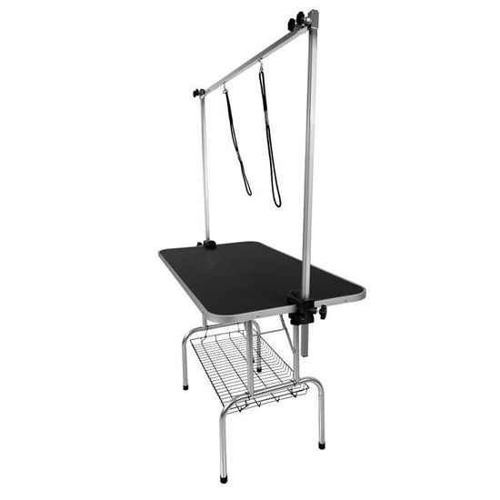 Table De Camping Pliante YRHome 90x60 Cm - Hauteur Réglable - Plateau Maille Métallique - Portative