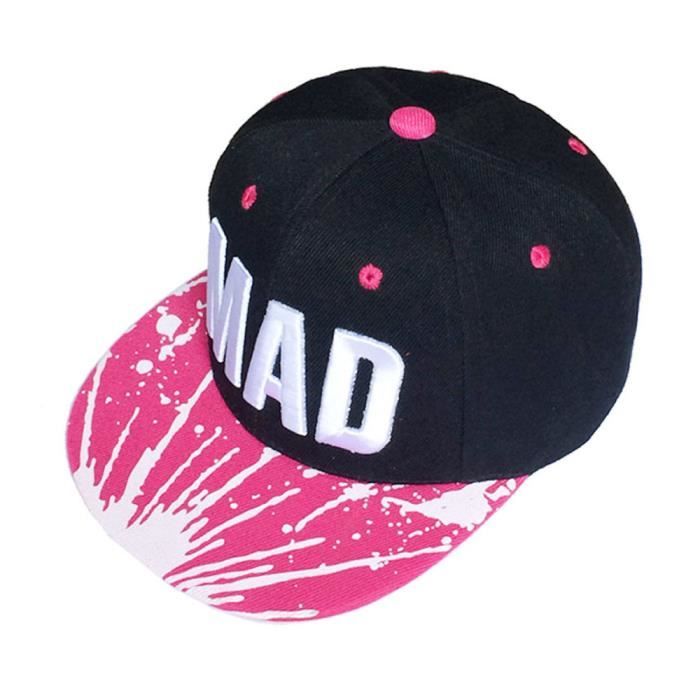 Chapeau tendance casquette snapback enfant garçons filles lettres casquettes de baseball casquette hip hop plat chaud