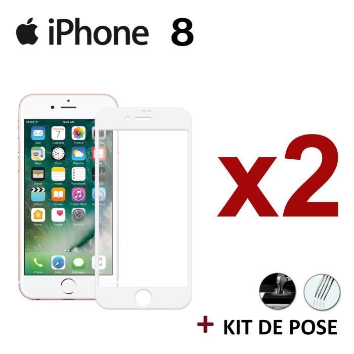 vitre verre trempe protege ecran iphone 8