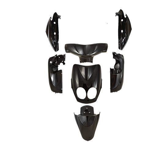 Carrosserie scooter tun'r kit type origine adapt. ovetto/neos 2008-2011 noir (7 pieces)