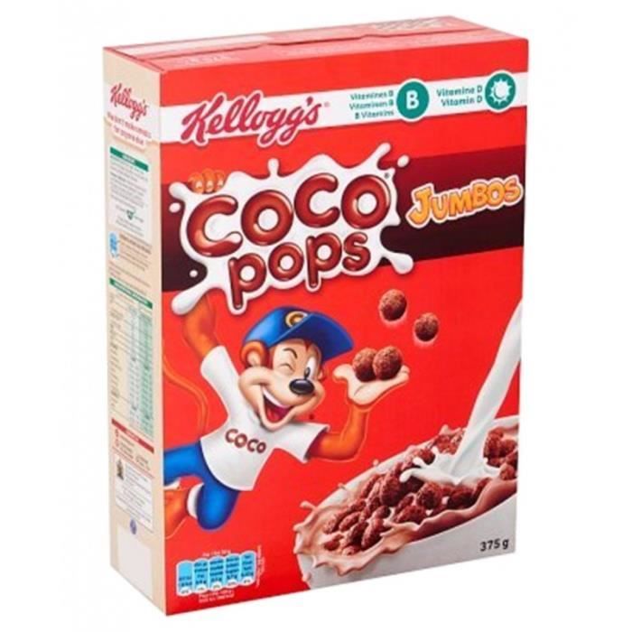 Kellogg’s Coco Pops Jumbos 375g (lot de 3 paquets)