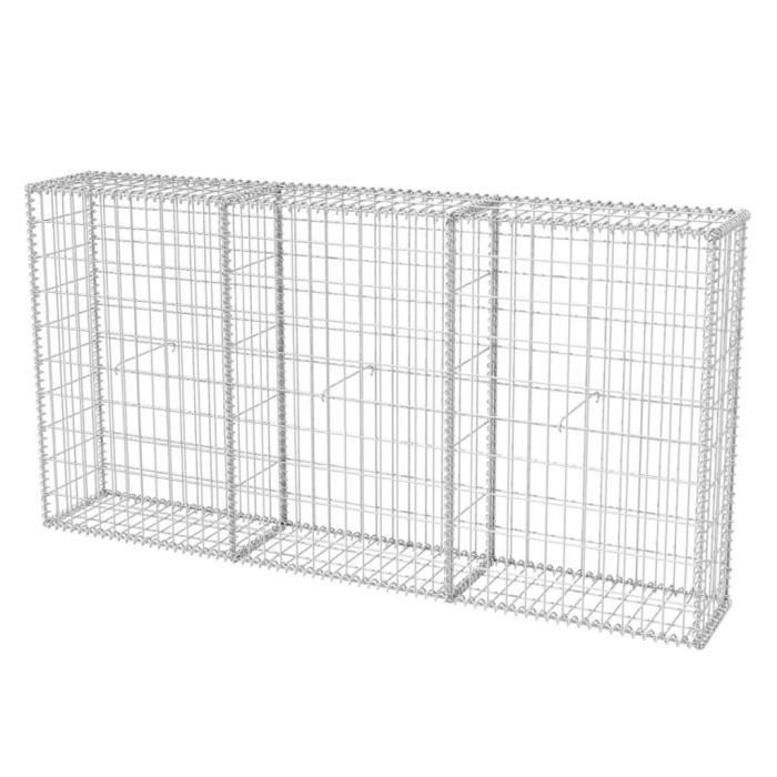 ��6241Luxueux Magnifique- Panier de gabion - Mur en Gabion Lit surélevé à gabion Jardinière Gabion à Pierre Déco Jardin Cage Acier g
