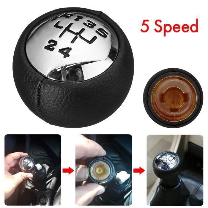T4W Pommeau de Vitesse 5-Vitesses Pour Citroen C3 C4 Picasso Peugeot 307 3008 407