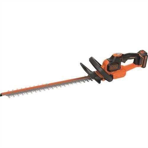 BLACK+DECKER GTC18502PC-QW Taille-haies sans fil - Ecartement : 18 mm - Technologie anti-blocage de lame, 18V, Orange, 50 cm
