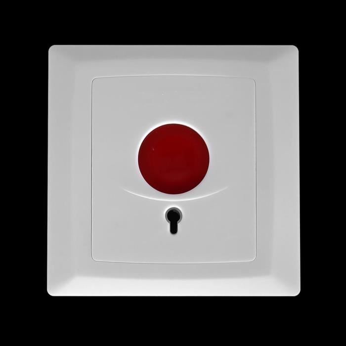 Qiilu Bouton d'alarme SOS 5 pièces SOS interrupteur d'appel d'urgence alarme maison bouton de sécurité incendie dispositif 12 V /