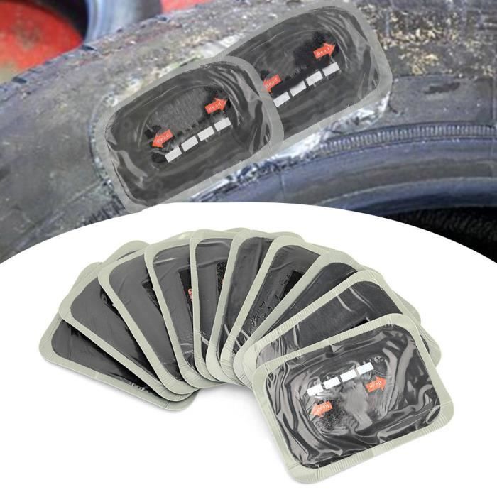 Atyhao Patch de réparation de pneu 10 pièces 80 * 120mm voiture caoutchouc naturel pneu pneu crevaison réparation patch Tubeless