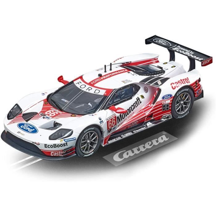 Carrera voiture de piste Digital 132 Ford GT No.66 1:32 blanc/rouge