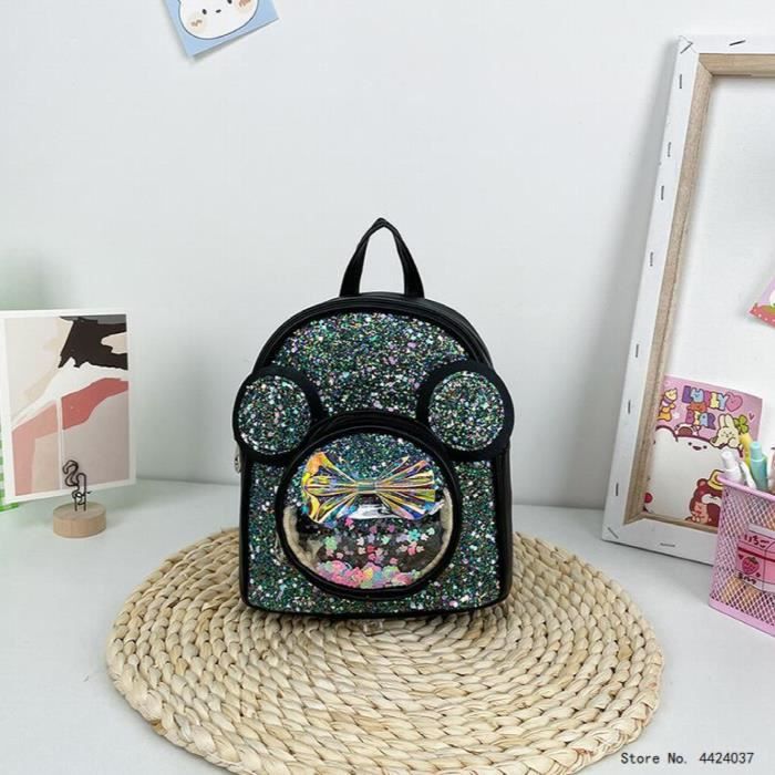 Bébé filles sacs à dos maternelle sac d'école enfants décontracté Shopping Tour dessin animé Sequin princesse sacs de rangement