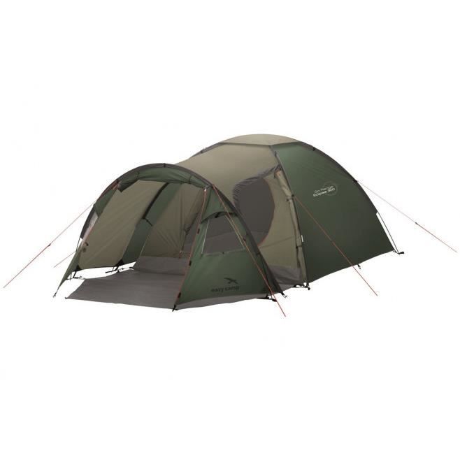 La tente de camping Easy Camp Eclipse 300 Vert est une toile de tente en polyester composée de 1 chambre pouvant accueillir 3 perso