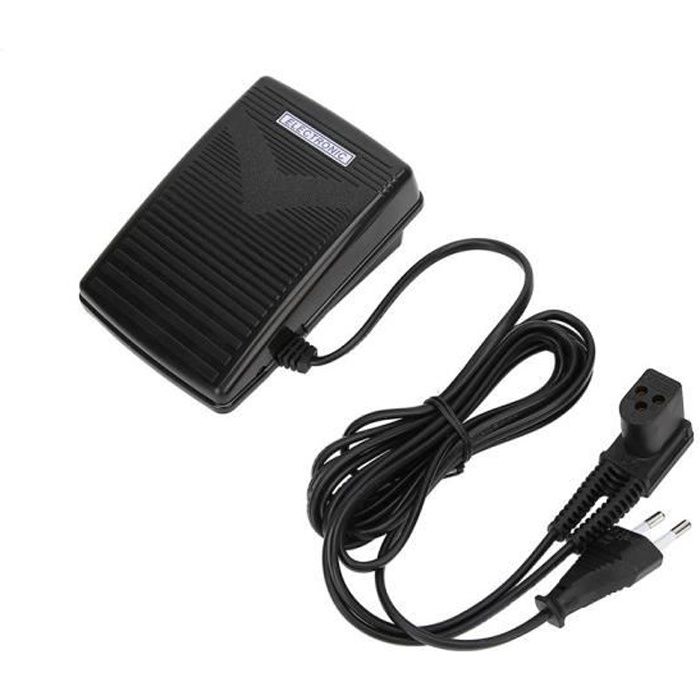 Pédale de commande au pied 220V avec cordon d'alimentation pour machine à coudre Singer 974 (prise UE)