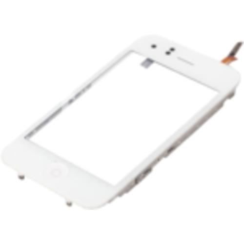Écran tactile + châssis avec haut parleur et bouton HOME de rechange pour iPhone 3GS (Blanc)