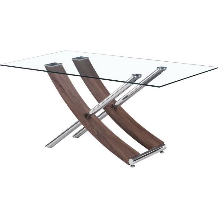 Table repas -Diva- - 160 x 90 x 76 cm - Chêne laqué