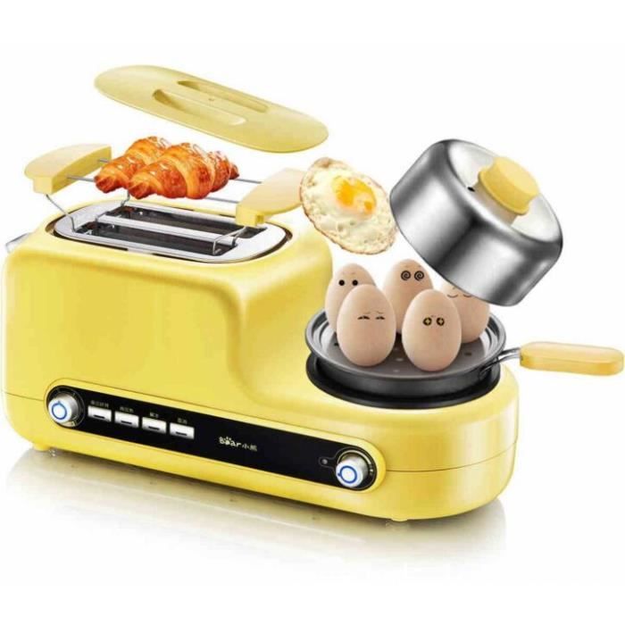 Chauffage multifonctionnel machine à pain croustillante machine à domicile 3 en 1 petit déjeuner toast