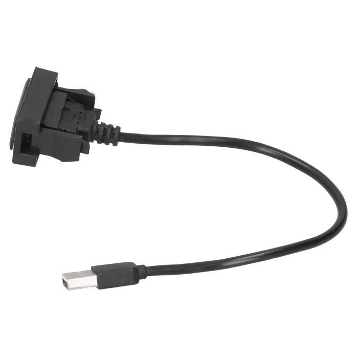 HURRISE Prise USB de voiture Chargeur d'extension de voiture Adaptateur de câble de port USB Adaptateur de prise de courant