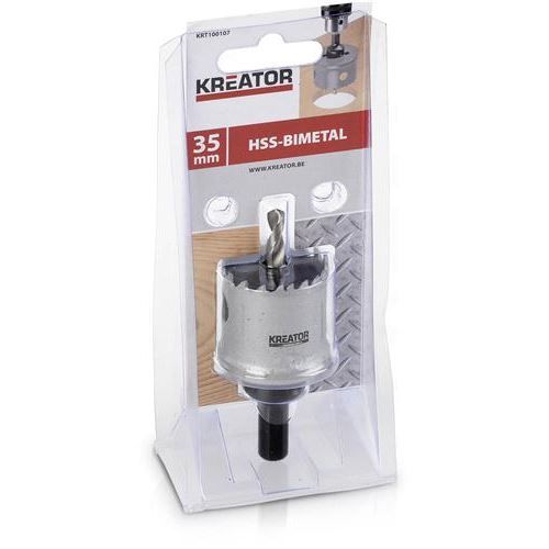 scie cloche hss pour bois/metal 35 mm kreator-k…