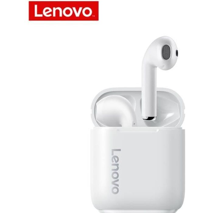 Lenovo LP2 TWS casque sans fil BT écouteurs de sport ENC semi-intra-auriculaires étanches réduction du bruit blanc