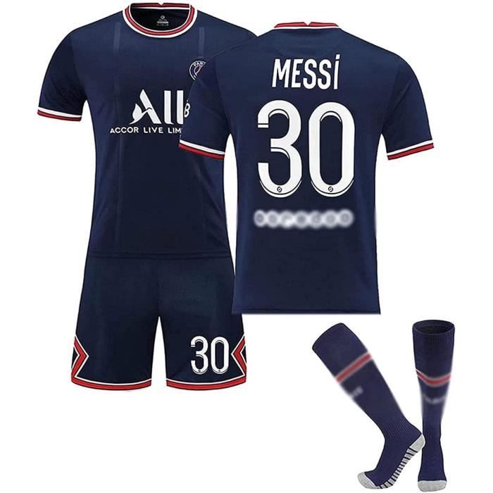 Messi Football Costumet - T-shirt Équipe De Messi Équipe De Paris 30 Domicile Séchage Rapide Et Tissu Respirant Formation