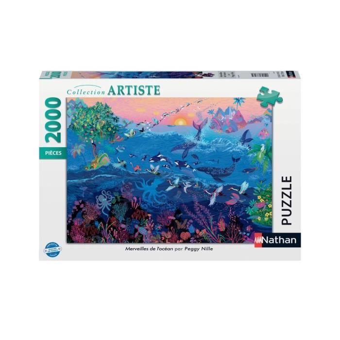 Nathan - Puzzle 2000 pièces - Merveilles de l'océan / Peggy Nille