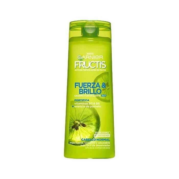 Shampooings Distingue shampooing fortifiant fructis fuerza brillo 2 en 1 garnier (360 ml)