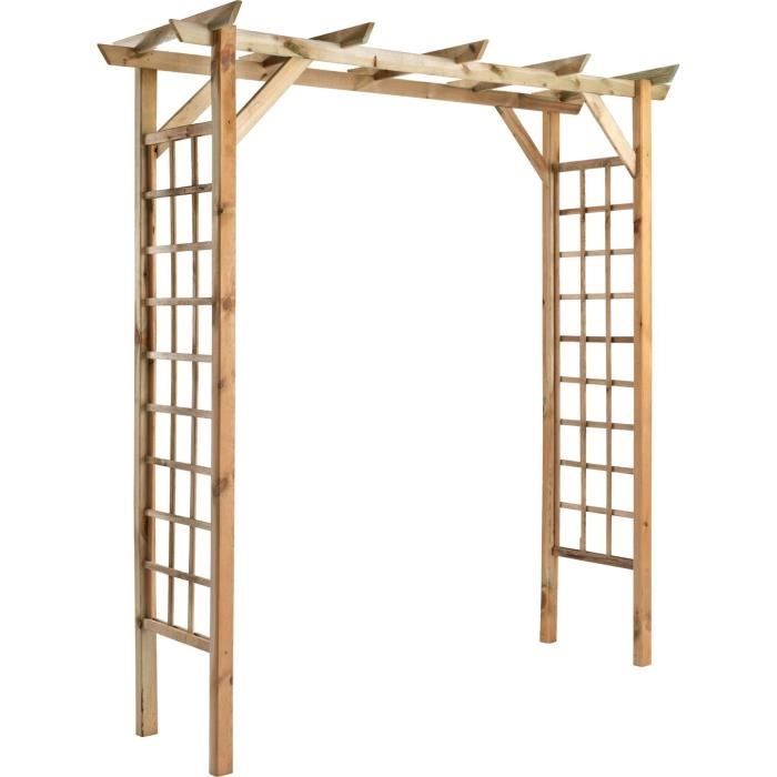 Pergola VALERIANE - droite - L. 210 x P. 72 x H. 214,5 cm