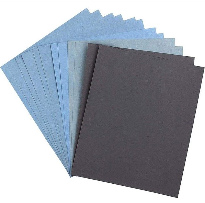 Papier de verre 1000/1500/2000/2500/3000/5000 Papier abrasif sec à grain sec pour bois ponçage de métal et polissage automobile Papier de verre 1000/1500/2000/2500/3000/5000 Papier abrasif sec à grain sec pour bois ponçage de métal et polissage automobile