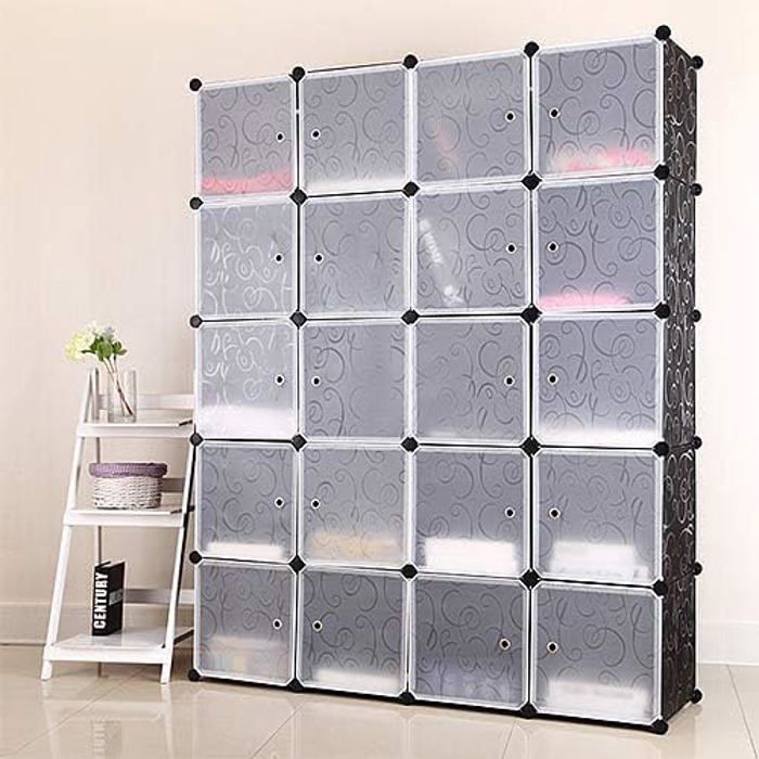 Lot De 8 Boites Cubes Rangement à Chaussures Modulable - Meuble à chaussures
