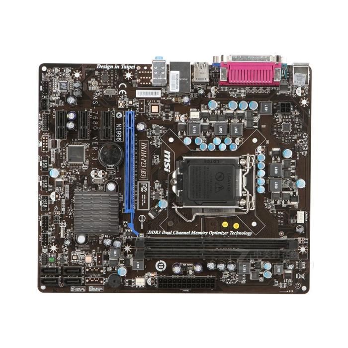Carte mère MSI H61M-P23(B3) Intel H61 LGA 1155 2xDDR3 SDRAM 16 Go Micro ATX - Msi