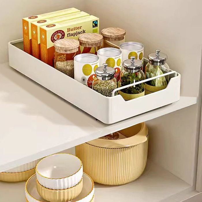 Tiroir télescopiqueorganiseur de placard de cuisine avec poignéetiroirs extensiblesorganiseur de cuisine43x20x7cm