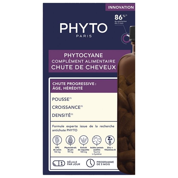 Phyto Phytocyane Compl&eacute;ment Alimentaire Chute de Cheveux 84 G&eacute;lules