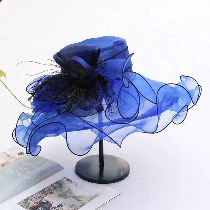 Chapeau De Soleil Bébé Fille Avec Nœud Et Volants - Tissu Coton/polyester - Ajustable Et Léger - Thème étoiles