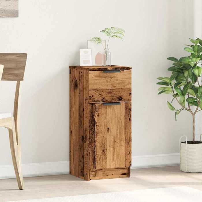 (SOLDE dété) Placard/Buffet bas - Décor salon - vieux bois 30 x 30 x 70 cm bois dingénierie *aspect pratique1922343