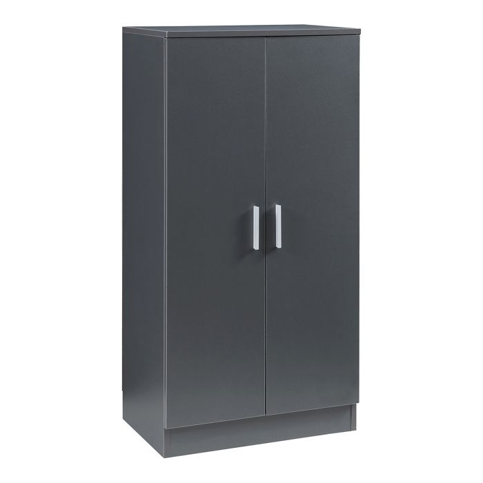 Armoire à chaussures Notribontaa avec 2 portes 108 x 55 x 35 cm anthracite