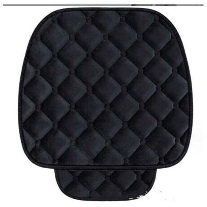 Couvre-siège pour voiture2 Siège Avant Noir，Coussin de Siège de Voiture Housse en Velours pour Arrière Chaise Véhicule Tapis Prot
