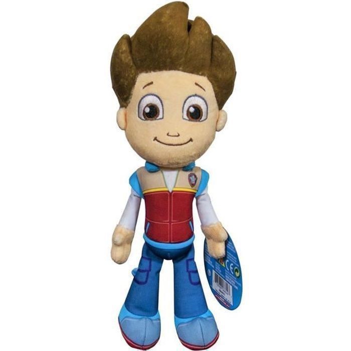 Peluche Ryder PatPatrouille – SPIN MASTER - KAALITY ™ - Jouet doux enfant Paw Patrol – Cadeau Garçon Fille - 27 cm environ