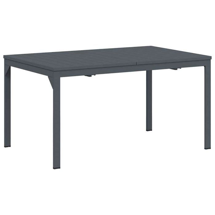 vidaXL Tables extensibles 2 pcs 210x90x73 cm Acier Table de jardin extensible 140 210 x90x73 cm Acier