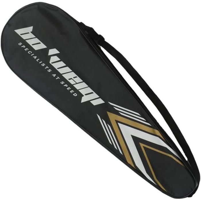 Sac de badminton étanche sac bandoulière pour 2 raquettes poches zippées pour raquettes sac à dos de badminton portable.