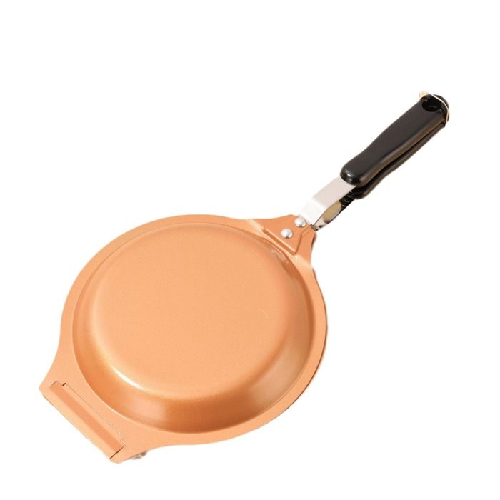 Une poêle double face idéale pour faire des crêpes : facile à retourner dorées à souhait.