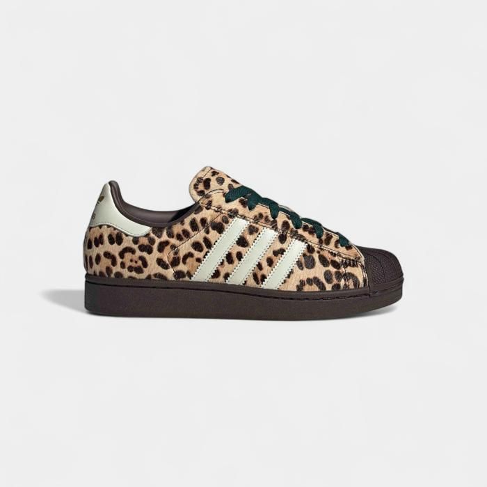 adidas Superstar II Leopard Dark Brown Ivory (Womens)