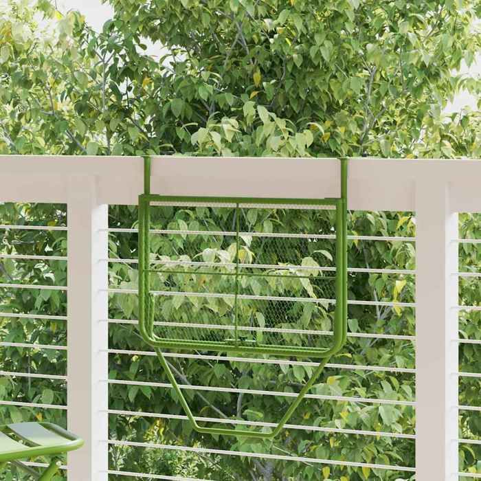 1pc Vert Meuble de balcon 2/4 PERSONNES - Table de balcon SWEETY Vert 60x40cm Acier CL49888934509