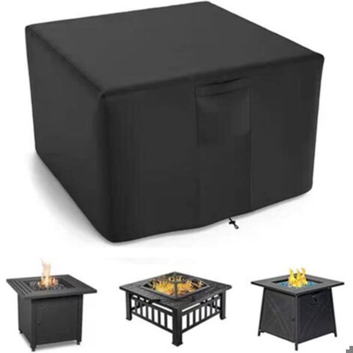 Housse De BraseroHousse De Table Carrée pour Brasero à GazHousse De Protection Imperméable pour Foyer De Jardinpour Meubles De