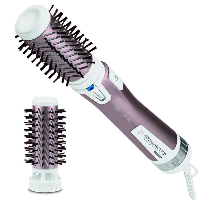 Brosse rotative à air chaud Poils naturels Enduit de kératine de cachemire Protège les cheveux 2 accessoires inclus Brush Act