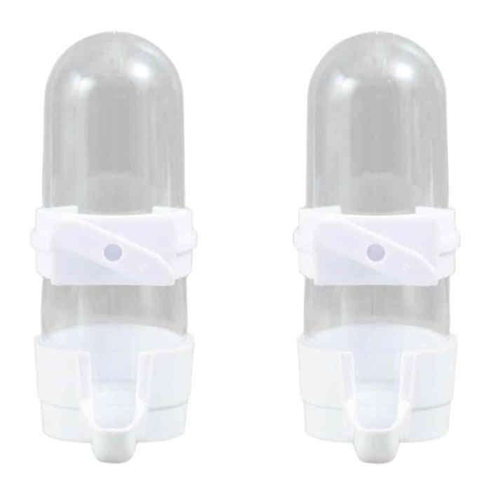 Lot 2 distributeurs eau oiseaux 90 ml transparents abreuvoir + graines perroquets/perruches ACCESSOIRES FABRICATION MAISON